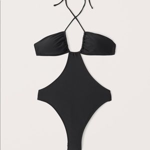 Abercrombie & Fitch Cross Halter One Piece Swimsuit